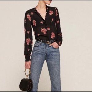 Reformation Violet Shirt - Size S